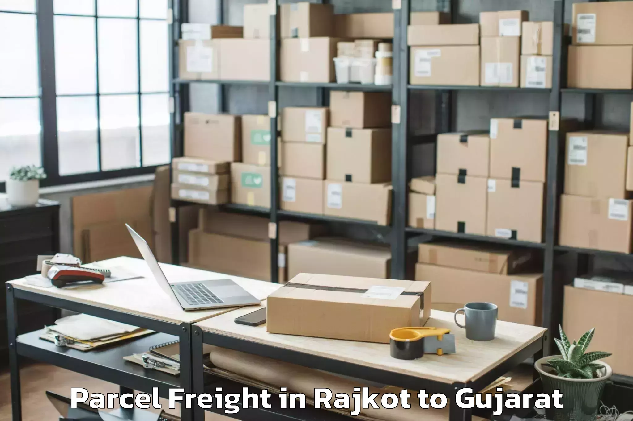 Get Rajkot to Anklav Parcel Freight